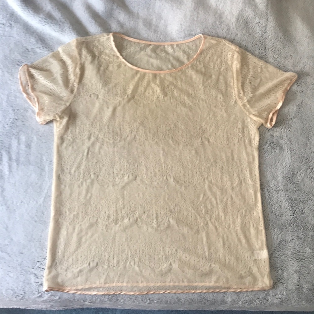 American apparel lace top